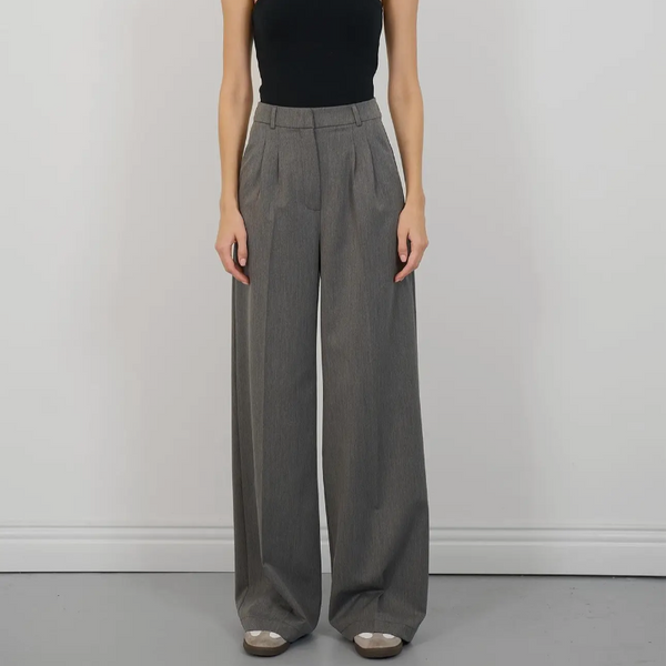 Diedra Pleated Wide-Leg Trouser – Desk to Dusk
