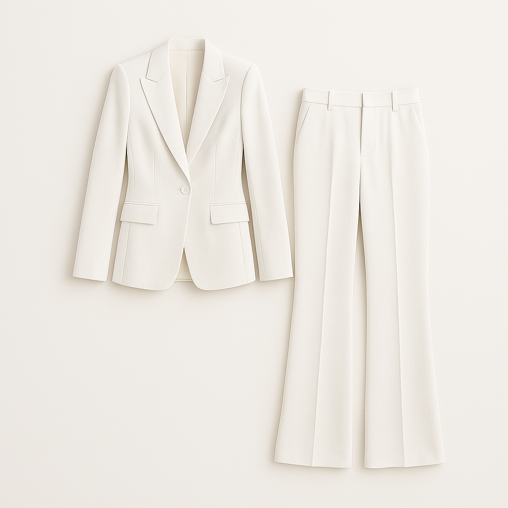 Mona White Pant Suit