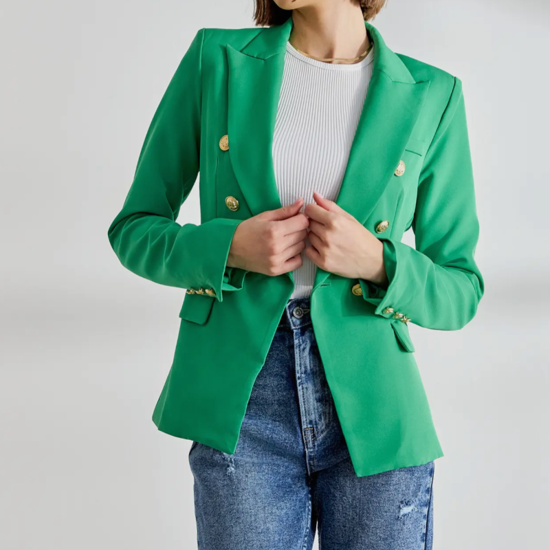 Bright money, kelly Green blazer suit perfect for the office or any elevated casual look