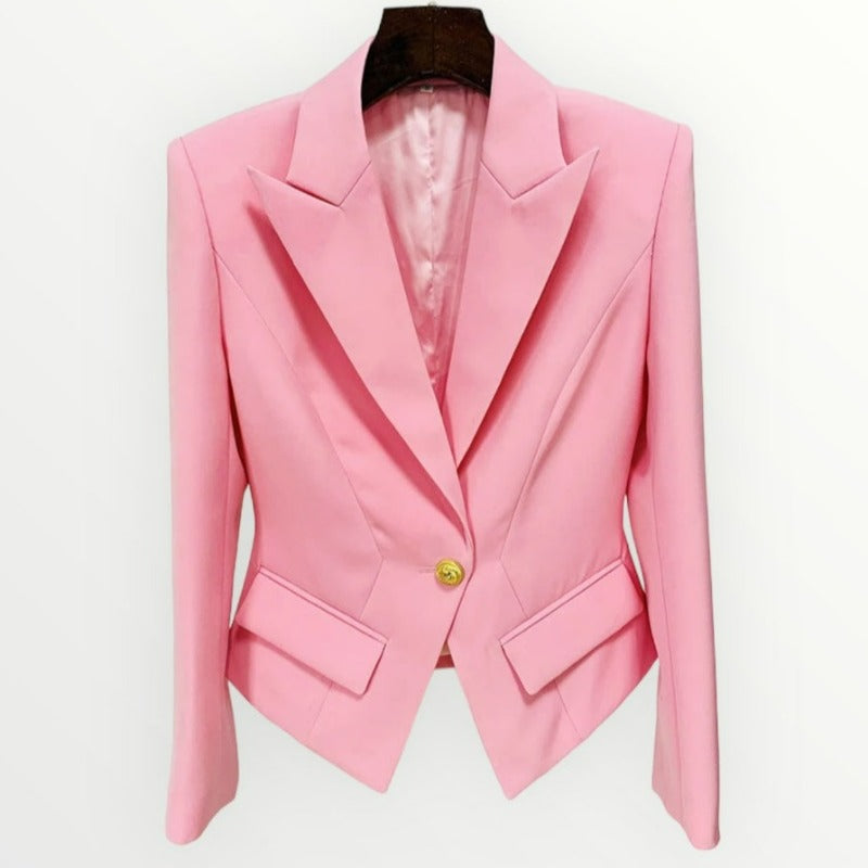 Edie Pink Blazer – Desk to Dusk