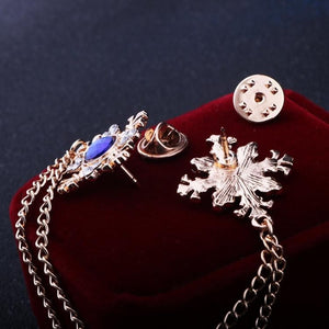 Rhinestone Cross Collar Chain